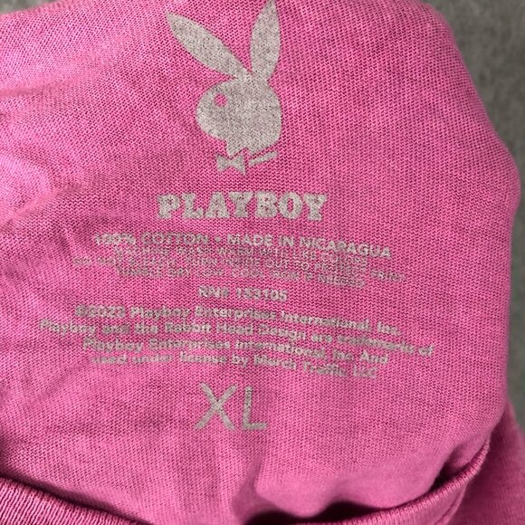 NWOT Playboy Pink Graphic Tee Shirt Arizona Cactus Size XL - Picture 4 of 4